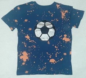 ⚽️ cooles T-Shirt, Gr. 110, Junge, Fußball, Wendepailletten, NEXT, wie NEU!!! ⚽️ - Bild 1 von 4