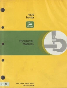 JL281 John Deere 4630 Tractor Technical Manual (1979) TM-1058 - Picture 1 of 1
