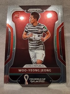 2022 Prizm World Cup Qatar Woo-Yeong Jeong Rookie RC #141 Korea