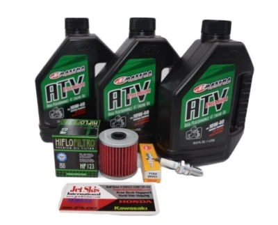 Kit de cambio de aceite Kawasaki KLF220 KLF250 Bayou 220 250 88-2011 NGK tapón filtro de aceite Foto 1 de 4