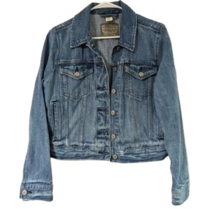 Levi's Jean Jacket Girls Boys Size Large Pockets Denim Youth Kids - Picture 1 of 13