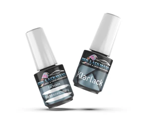 Lackstift-Set für Mercedes IRIDIUMSILBER Metallic 775 Autolack+Klarlack 2x20ml - Bild 1 von 3