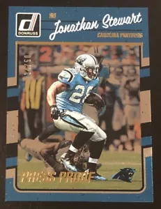 2016 Donruss #40 Jonathan Stewart Press Proof Gold SP #d 34/50! PANTHERS - Bild 1 von 2