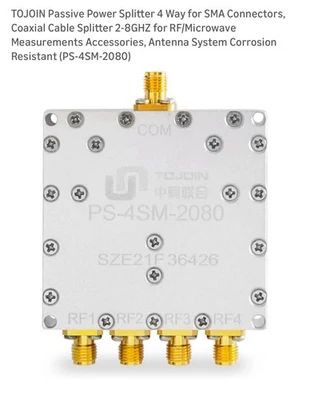Tojoin Sdoppiatore di Alimentazione Passiva 4 Vie Sdoppiatore Cavo Coassiale - Immagine 1 di 4
