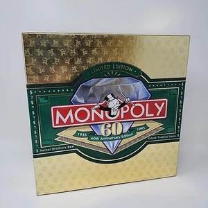 Monopoly 60th Anniversary Board Game (Limited Edition) Complete - Picture 1 of 7
