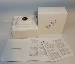 EMPTY BOX Genuine Apple Airpods Pro 2nd Generation Air Pods - White - Photo 1 sur 12
