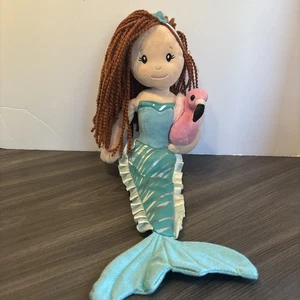 Mermaid Doll Plush With Pet Flamingo - Picture 1 of 8