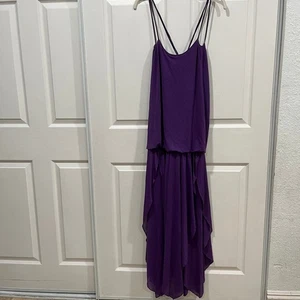 Vestido Vintage Frederick's of Hollywood Púrpura Fluido Sin Mangas Fiesta Cóctel - Imagen 1 de 10