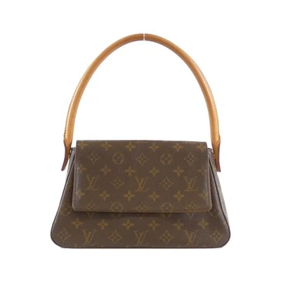 Autêntica bolsa de ombro LOUIS VUITTON monograma mini looping M51147 #260-007-0... - Imagem 1 de 4
