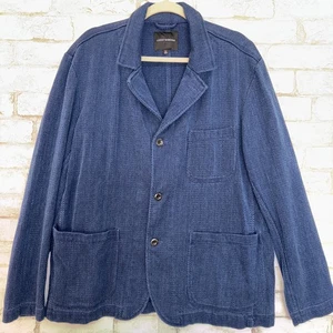 Blazer de mujer Lucky Brand talla XL azul 100 % algodón - Imagen 1 de 7