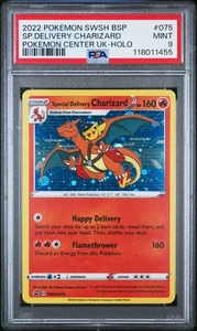 Sp.Delivery Charizard #075 2022 Pokemon Swsh Stella Nera Promo PSA 9 a - Foto 1 di 2