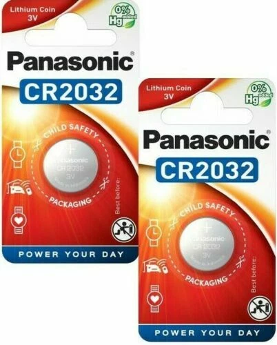 6 Panasonic CR2032 Lithium Coin Cell 2032 3v Battery Car Key Fobs Toys Remote