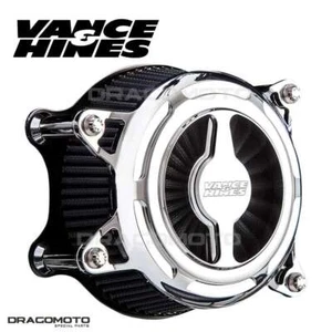 Air Filter Vance & Hines VO2 CH 08-16FL 70093 Harley Davidson Silver - Picture 1 of 4