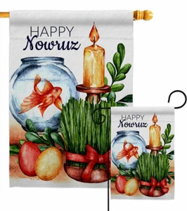 Nowruz Garten Flagge religiös dekorativ klein Geschenk Hof Haus Banner - Bild 1 von 17