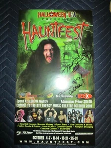 Hauntfest Poster signiert von Tom Savini und Leslie Culton - Bild 1 von 3