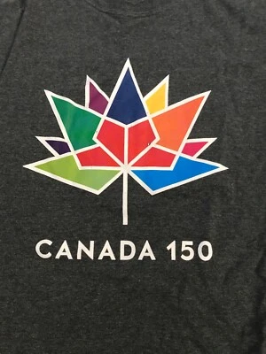 CAMISETA GRIS 150 ANIVERSARIO CANADÁ TALLA XL Sin etiqueta algo de desgaste Foto 1 de 4