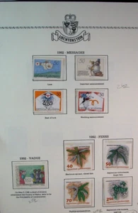 Liechtenstein Briefmarke Scott# 981-984.986-989.990 postfrisch in Mount 1992 L644 - Bild 1 von 1