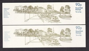 GB QE2 folded booklet SG FG6a&b 90p Regents Canal left & right margin FINE perfs - Picture 1 of 2