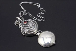 Collar Colgante The Vampire Diaries Elena S925 Plata Esterlina Cadena 17" - Imagen 1 de 19