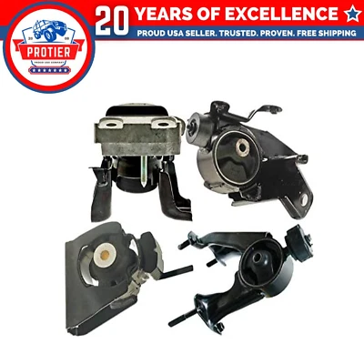 Fits 2009-2013 Toyota Corolla/Matrix(2WD) 2.4L Motor & Trans Mount Set 4PCS : - Image 1 of 2