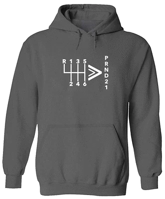 Pullover Automático Manual Sudadera con Capucha Suéter Unisex Sudadera Estampado Stick Shift Foto 1 de 4