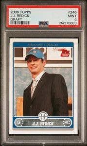 PSA 9 MINT 2006 TOPPS DRAFT J.J. REDICK #240 LAKERS MAGIC ROOKIE RC 70083 BJ130 - Picture 1 of 2