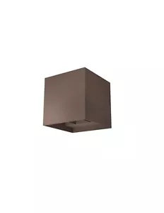 Applique a led per esterno moderno cubo marrone scuro RD-0416 - Imagen 1 de 1
