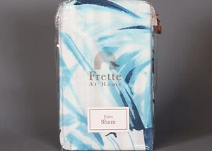 FRETTE AT HOME VERSILIA SAFFIRE 100% Cotton EURO Pillow Sham - Picture 1 of 2
