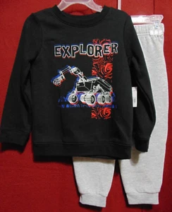 EXPLORER Heavy Equipment! Size 4T 2 pc Jogger Sweat Suit NEW W/ TAGS! - Picture 1 of 6