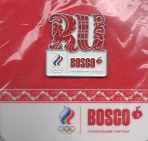 SOCHI 2014 OLYMPIC GAMES. SPONSOR PIN. BOSCO. RU. RUSSIA