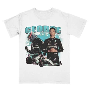 George Russell Vintage Shirt 90s Bootleg Shirt Formula 1 Racing BEST ON EBAY! - Picture 1 of 2