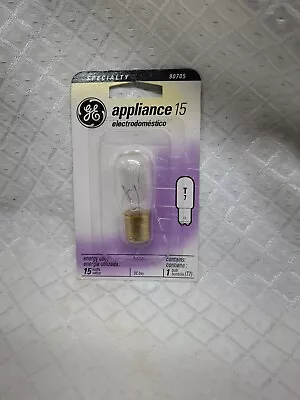 GE 35154 Double Contact Bayonet Base T7 Appliance Light Bulb, Clear, 15W, 120V - Image 1 of 2