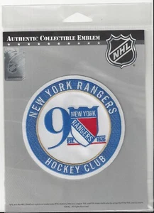 2016/17 New York Rangers 90th Anniversary Patch Official NHL 4" Round in Pkg - Picture 1 of 1