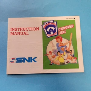 nintendo little league baseball nes manual only - Picture 1 of 3