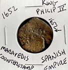 Authentic 1652 Coin Maravedis Spanish Empire 371 Years Old Pirate Era Rare