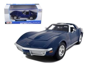 1970 Chevrolet Corvette Blue 1/24 Diecast Model Car by Maisto - Picture 1 of 1