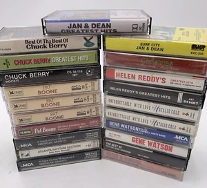 Lot of 21 1970s Easy Listening Cassette Tapes Chuck Berry Pat Boone Bing Crosby - Imagen 1 de 12