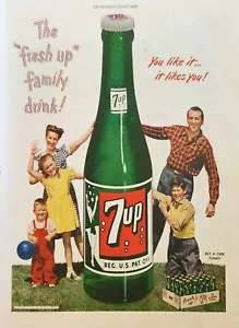7Up Soda Pop 1947 anuncio vintage te gusta te gusta - Imagen 1 de 1