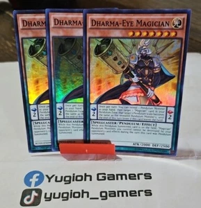 YUGIOH DHARMA EYE MAGICIAN X3 DIFFERENT SETS SUPER LIGHT PLAYED - Picture 1 of 1