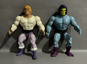 1984 MOTU Mexico Skeletor & 1981￼ Taiwan Prince Adam ￼action Figures Vintage - Picture 1 of 11