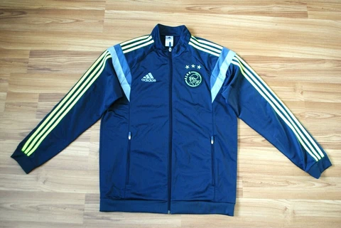 AJAX AMSTERDAM 2014/2015 TRAINING FOOTBALL JACKET TRACK TOP ADIDAS SIZE M ADULT Cover