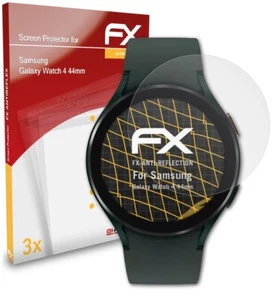 atFoliX 3x Film Protection d'écran pour Samsung Galaxy Watch 4 44mm mat&antichoc - Photo 1 sur 9