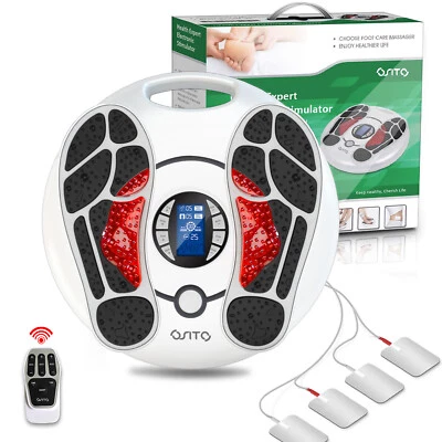 Foot circulation Massager Booster Machine TENS EMS Stimulator for Feet Leg Pain - image 1 of 4