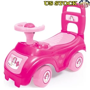 Pink Unicorn Sit & Ride Toy Noise Making Secret Storage 12 Months Plus New - Picture 1 of 5