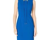 Size 18 2x New$89.00 Cappagallo Blue The Peyton Sheath Dress Summer Plus Size