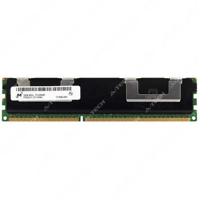 Micron 16GB 4Rx4 PC3-8500R RDIMM DDR3 1066 ECC REG Registered Server Memory RAM - Image 1 of 2