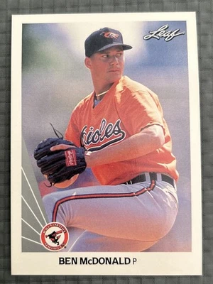 Ben McDonald 'Tarjeta de Novato' Hoja 1990 #249. Orioles de Baltimore. Set Break Foto 1 de 4