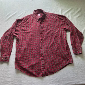 Brooks Brothers 346 Flannel Shirt Men’s XL Red Green Plaid Button Down LS Casual - Picture 1 of 13