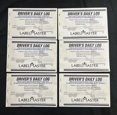 LABELMASTER Driver's Daily Log (31 Days) 2 Side w/ Duplicate (Carbon) (Qty6) - Image 1 of 3