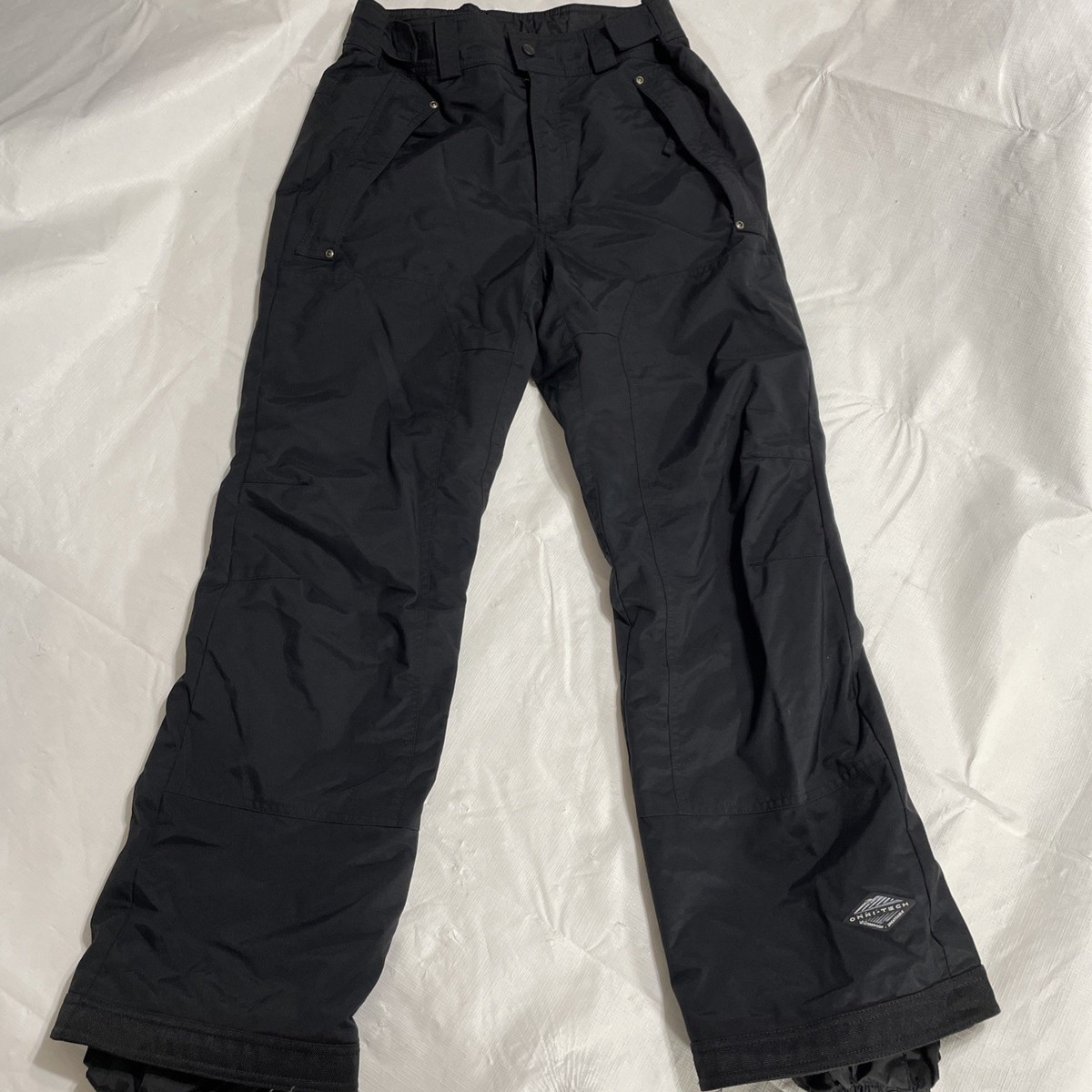 【高機能】US Columbia OMNI-TECH スノーパンツ S 黒 ☆Columbia☆コロンビア☆オムニテック☆ナイロンパンツ☆スノー